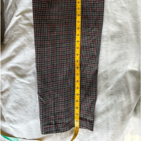 Vintage wool blend plaid trousers - Picture 3 of 12